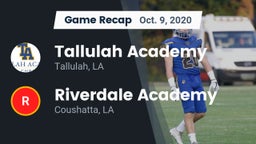 Recap: Tallulah Academy  vs. Riverdale Academy  2020