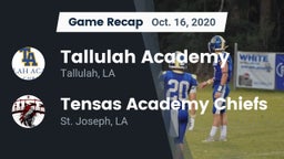 Recap: Tallulah Academy  vs. Tensas Academy Chiefs 2020