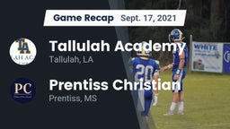 Recap: Tallulah Academy  vs. Prentiss Christian  2021