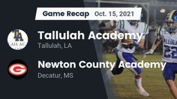 Recap: Tallulah Academy  vs. Newton County Academy  2021