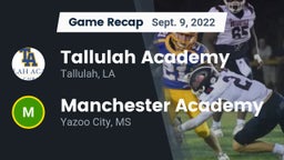 Recap: Tallulah Academy  vs. Manchester Academy  2022