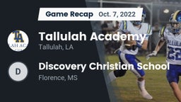 Recap: Tallulah Academy  vs. Discovery Christian School 2022