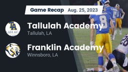 Recap: Tallulah Academy  vs. Franklin Academy  2023
