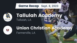 Recap: Tallulah Academy  vs. Union Christian Academy 2023