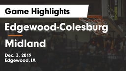 Edgewood-Colesburg  vs Midland  Game Highlights - Dec. 3, 2019