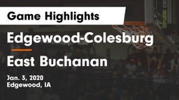 Edgewood-Colesburg  vs East Buchanan  Game Highlights - Jan. 3, 2020