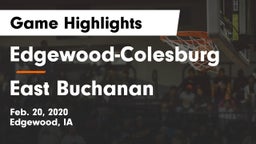 Edgewood-Colesburg  vs East Buchanan  Game Highlights - Feb. 20, 2020