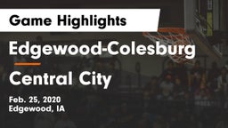 Edgewood-Colesburg  vs Central City  Game Highlights - Feb. 25, 2020
