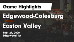 Edgewood-Colesburg  vs Easton Valley  Game Highlights - Feb. 27, 2020