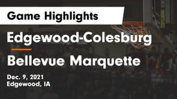 Edgewood-Colesburg  vs Bellevue Marquette Game Highlights - Dec. 9, 2021