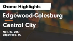 Edgewood-Colesburg  vs Central City  Game Highlights - Nov. 28, 2017