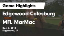 Edgewood-Colesburg  vs MFL MarMac  Game Highlights - Dec. 3, 2018