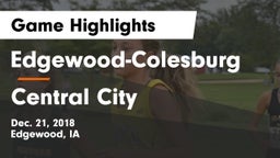 Edgewood-Colesburg  vs Central City  Game Highlights - Dec. 21, 2018