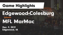 Edgewood-Colesburg  vs MFL MarMac  Game Highlights - Dec. 9, 2019