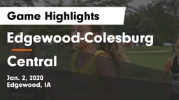 Edgewood-Colesburg  vs Central  Game Highlights - Jan. 2, 2020
