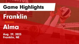 Franklin  vs Alma  Game Highlights - Aug. 29, 2023