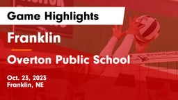 Franklin  vs Overton Public School Game Highlights - Oct. 23, 2023