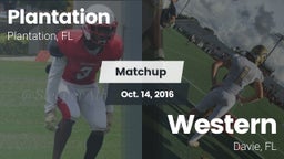 Matchup: Plantation High Scho vs. Western  2016