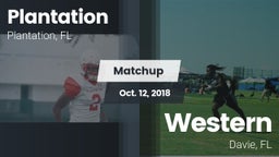 Matchup: Plantation High Scho vs. Western  2018