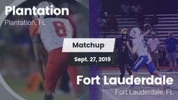 Matchup: Plantation High Scho vs. Fort Lauderdale  2019