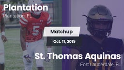 Matchup: Plantation High Scho vs. St. Thomas Aquinas  2019