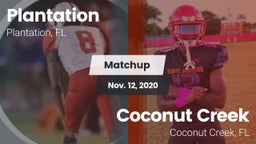 Matchup: Plantation High Scho vs. Coconut Creek  2020