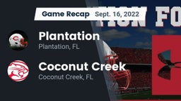 Recap: Plantation  vs. Coconut Creek  2022