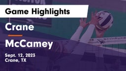 Crane  vs McCamey  Game Highlights - Sept. 12, 2023