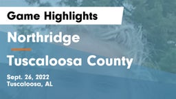 Northridge  vs Tuscaloosa County  Game Highlights - Sept. 26, 2022