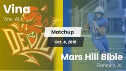 Matchup: Vina  vs. Mars Hill Bible  2019