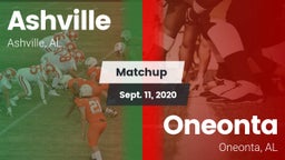 Matchup: Ashville  vs. Oneonta  2020