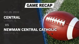 Recap: Central  vs. Newman Central Catholic  2016