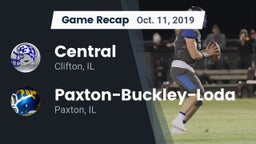 Recap: Central  vs. Paxton-Buckley-Loda  2019