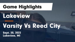 Lakeview  vs Varsity Vs Reed City Game Highlights - Sept. 20, 2022