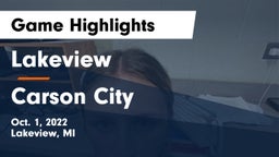 Lakeview  vs Carson City Game Highlights - Oct. 1, 2022