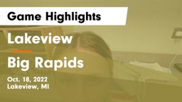 Lakeview  vs Big Rapids Game Highlights - Oct. 18, 2022