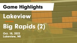 Lakeview  vs Big Rapids (2) Game Highlights - Oct. 18, 2022