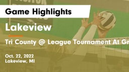 Lakeview  vs Tri County @ League Tournament At Grant Game Highlights - Oct. 22, 2022