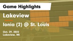Lakeview  vs Ionia (2) @ St. Louis Game Highlights - Oct. 29, 2022