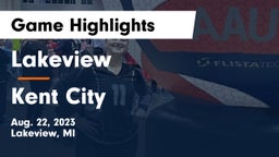 Lakeview  vs Kent City  Game Highlights - Aug. 22, 2023