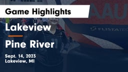 Lakeview  vs Pine River  Game Highlights - Sept. 14, 2023