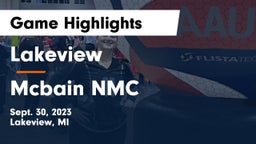 Lakeview  vs Mcbain NMC Game Highlights - Sept. 30, 2023