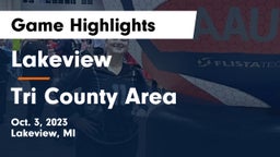 Lakeview  vs Tri County Area  Game Highlights - Oct. 3, 2023