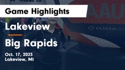 Lakeview  vs Big Rapids  Game Highlights - Oct. 17, 2023