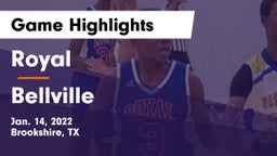 Royal  vs Bellville  Game Highlights - Jan. 14, 2022