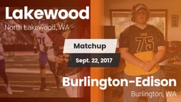 Matchup: Lakewood  vs. Burlington-Edison  2017