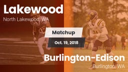 Matchup: Lakewood  vs. Burlington-Edison  2018
