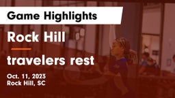 Rock Hill  vs travelers rest Game Highlights - Oct. 11, 2023