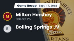 Recap: Milton Hershey  vs. Boiling Springs JV 2018