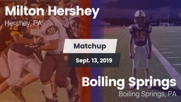 Matchup: Milton Hershey High vs. Boiling Springs  2019